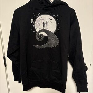 Disney Black Hoodie with White Moon Design
